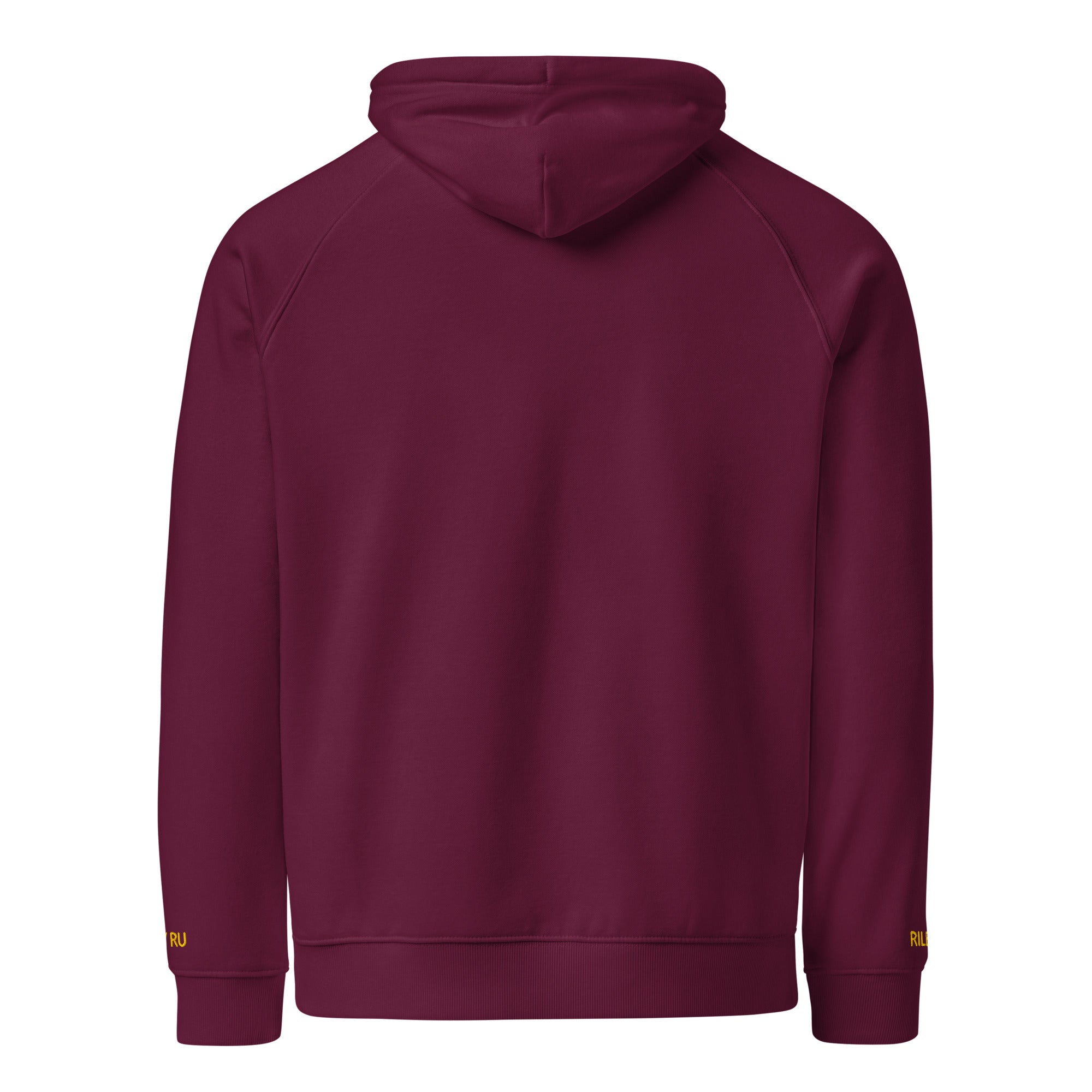RILEY RU Embroidered Logo Unisex Eco Raglan Hoodie