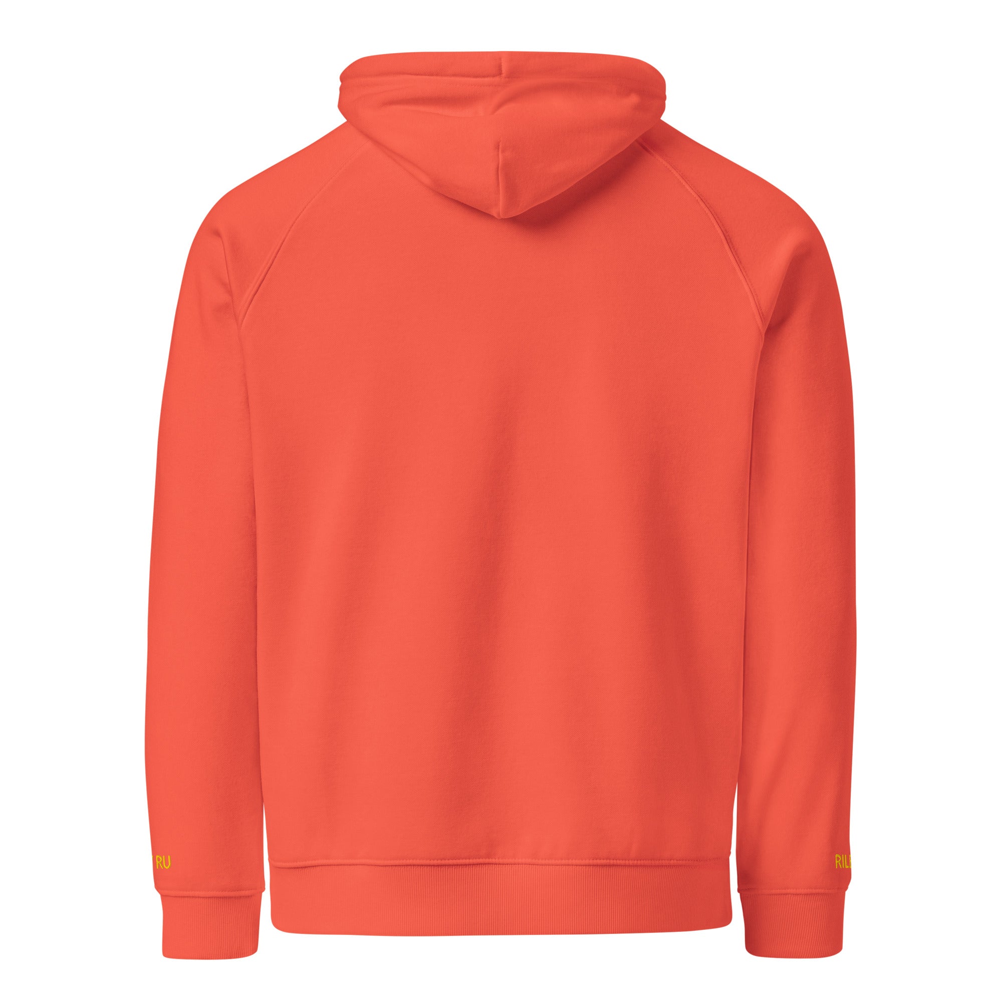 RILEY RU Embroidered Logo Unisex Eco Raglan Hoodie