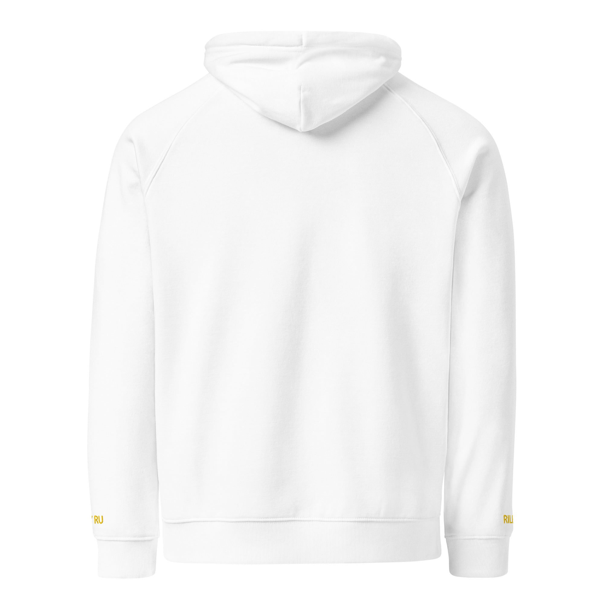 RILEY RU Embroidered Logo Unisex Eco Raglan Hoodie
