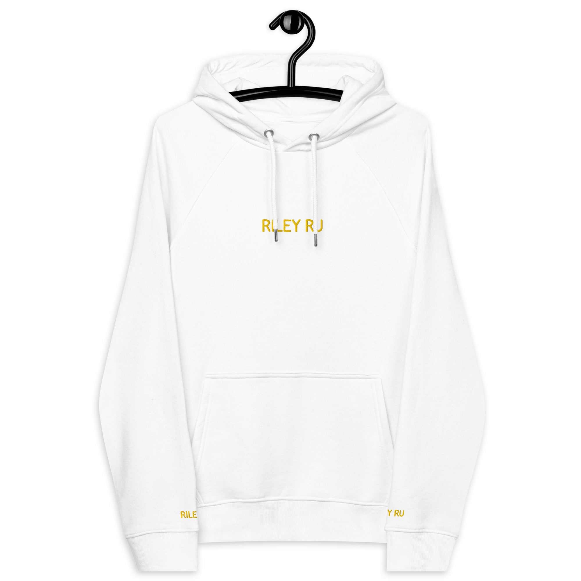 RILEY RU Embroidered Logo Unisex Eco Raglan Hoodie