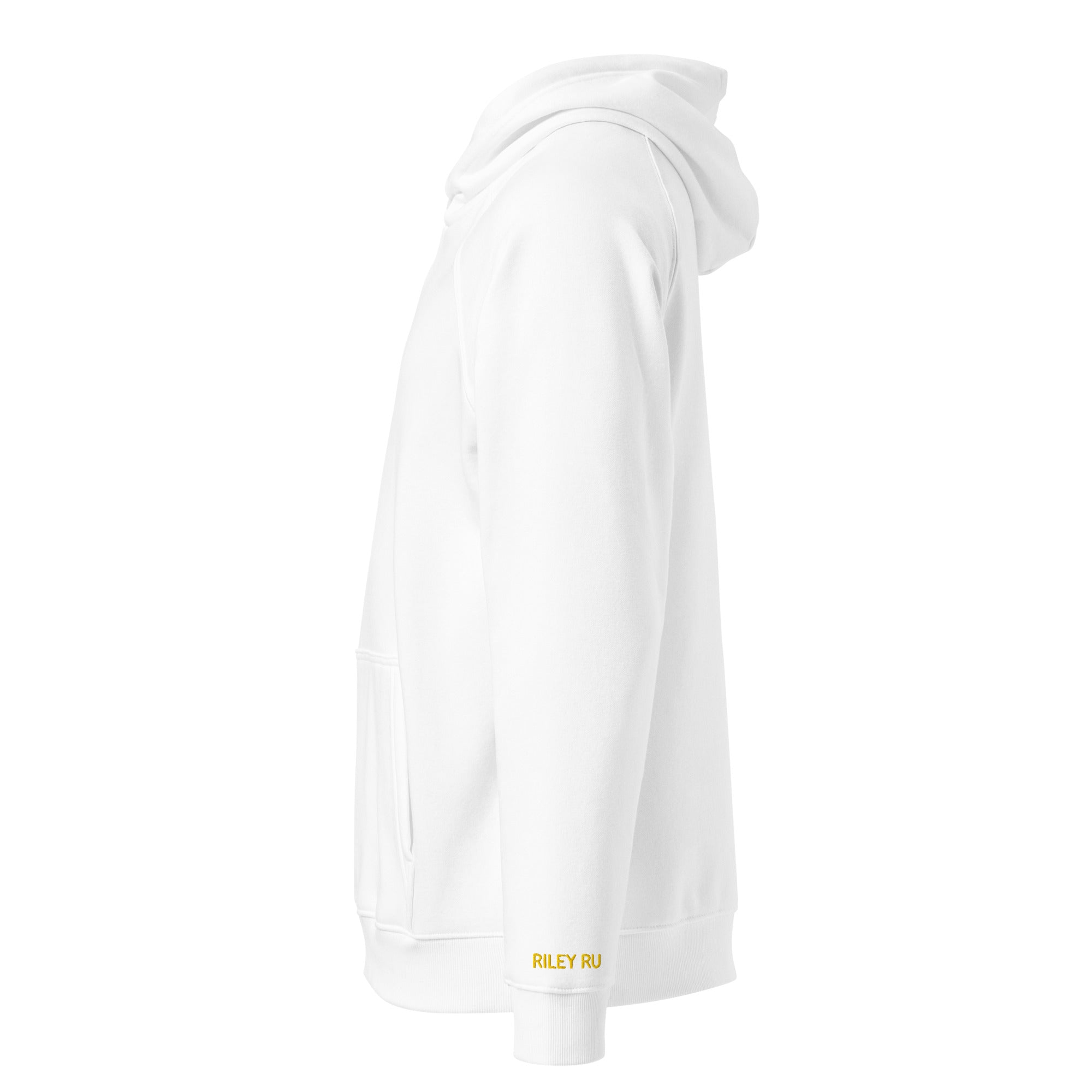 RILEY RU Embroidered Logo Unisex Eco Raglan Hoodie