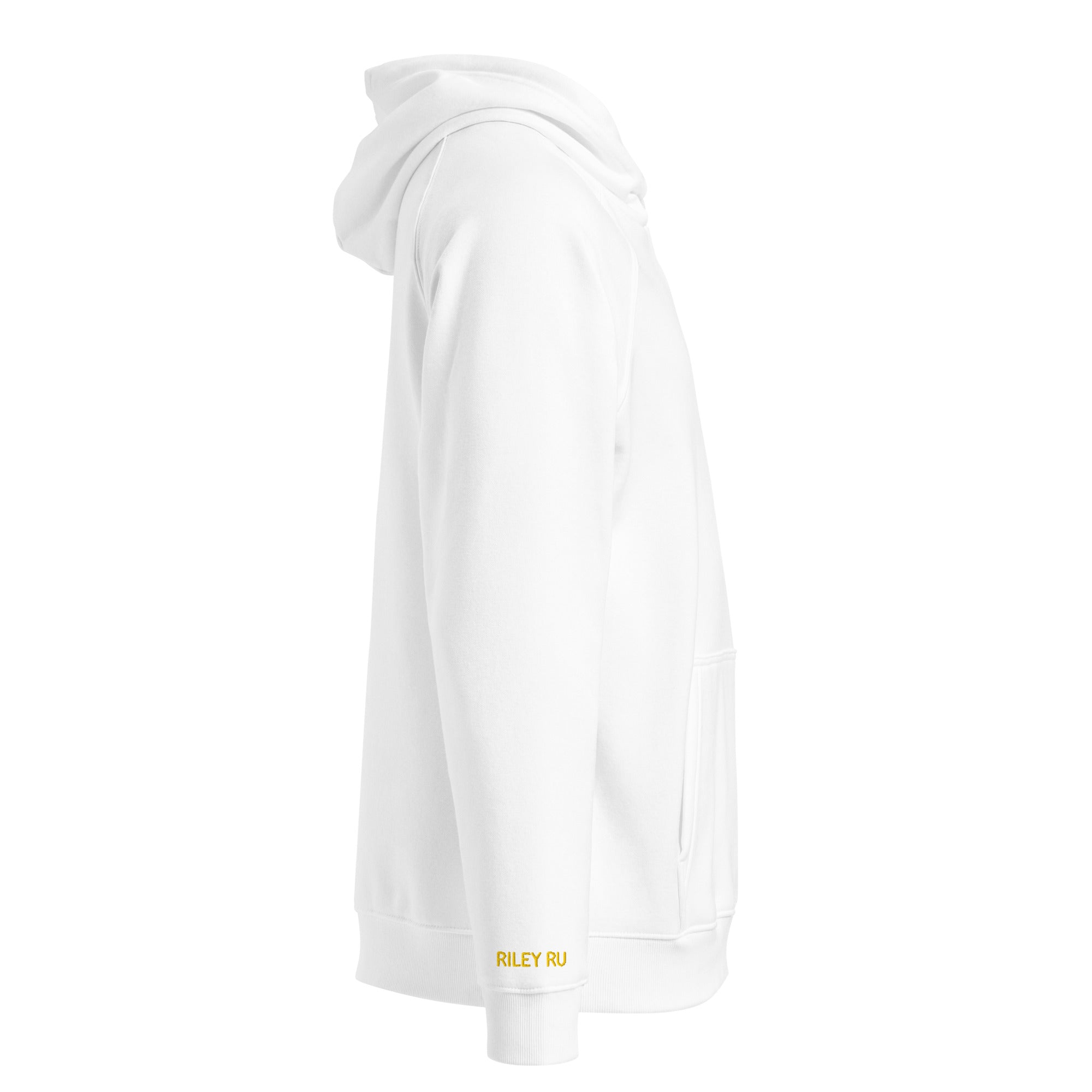 RILEY RU Embroidered Logo Unisex Eco Raglan Hoodie