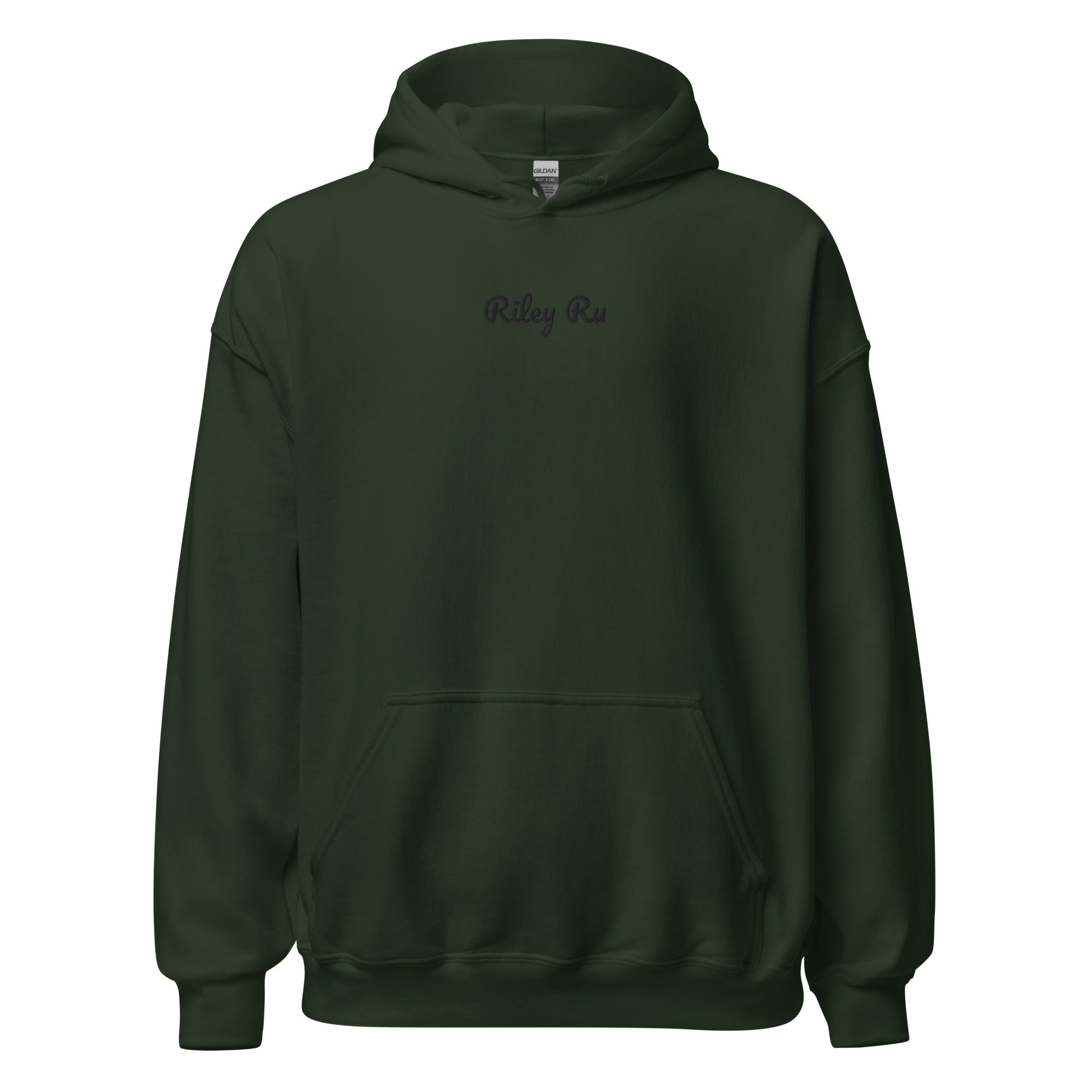 RILEY RU Embroidered Logo Unisex Hoodie