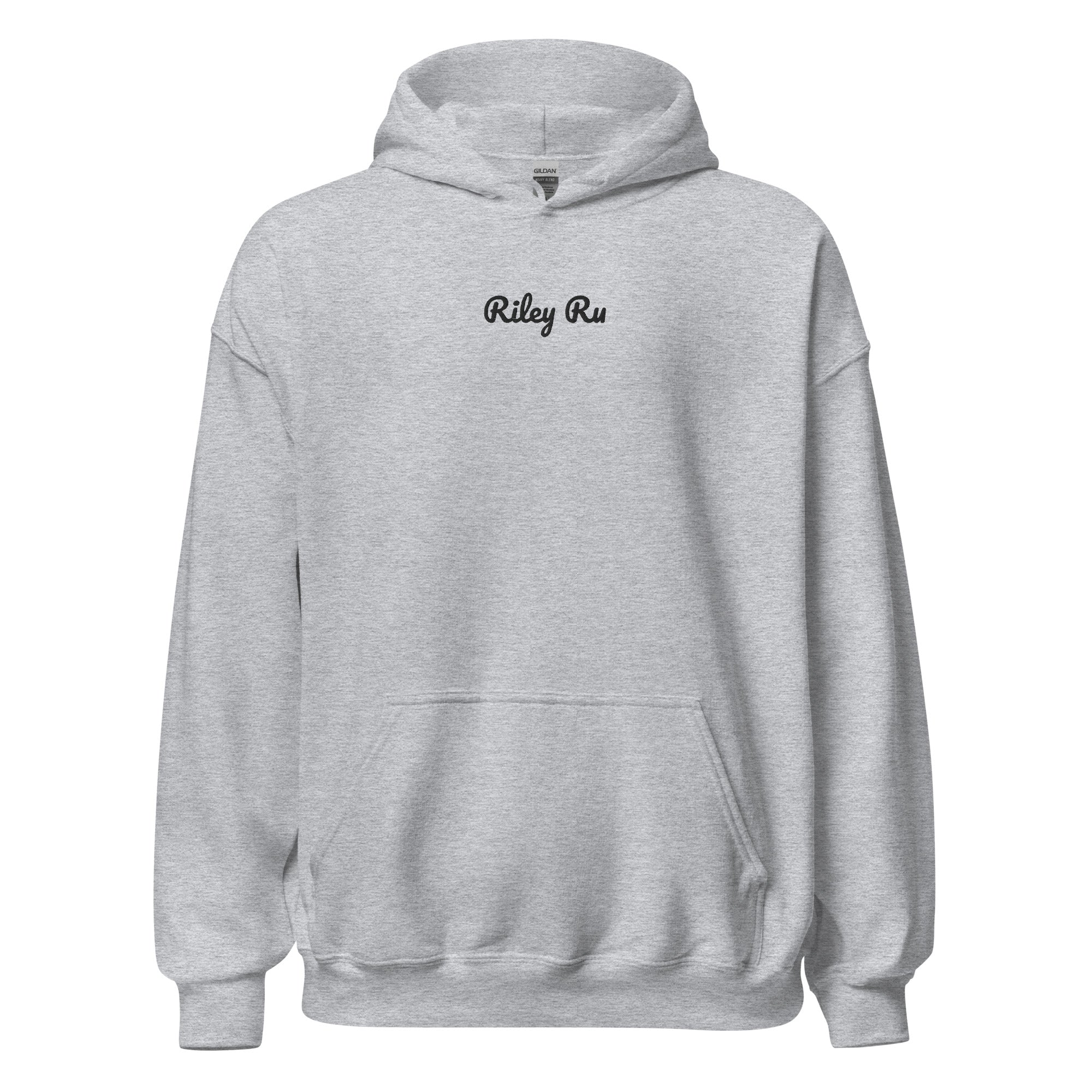 RILEY RU Embroidered Logo Unisex Hoodie