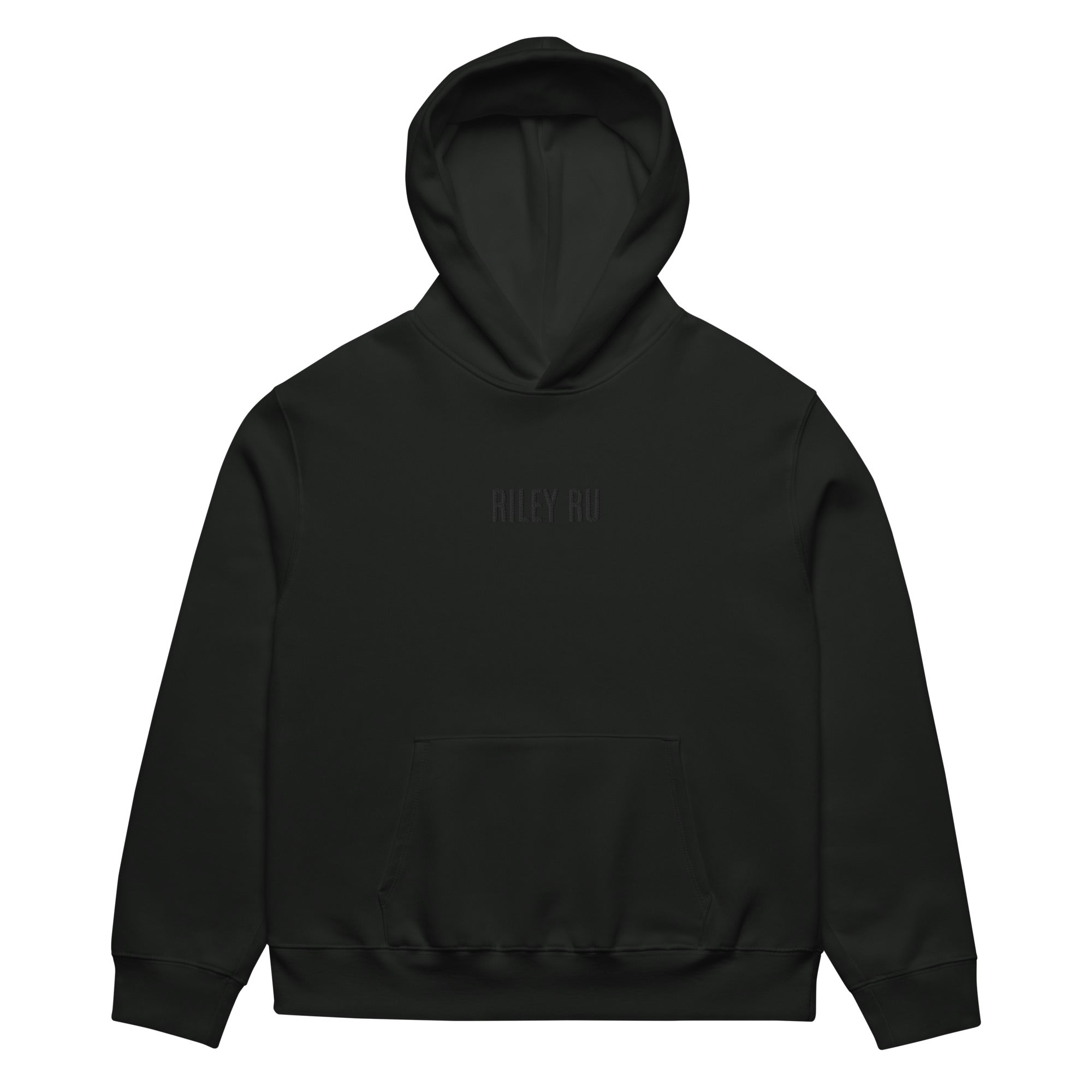 RILEY RU Embroidered Logo Oversized Heavyweight Hoodie