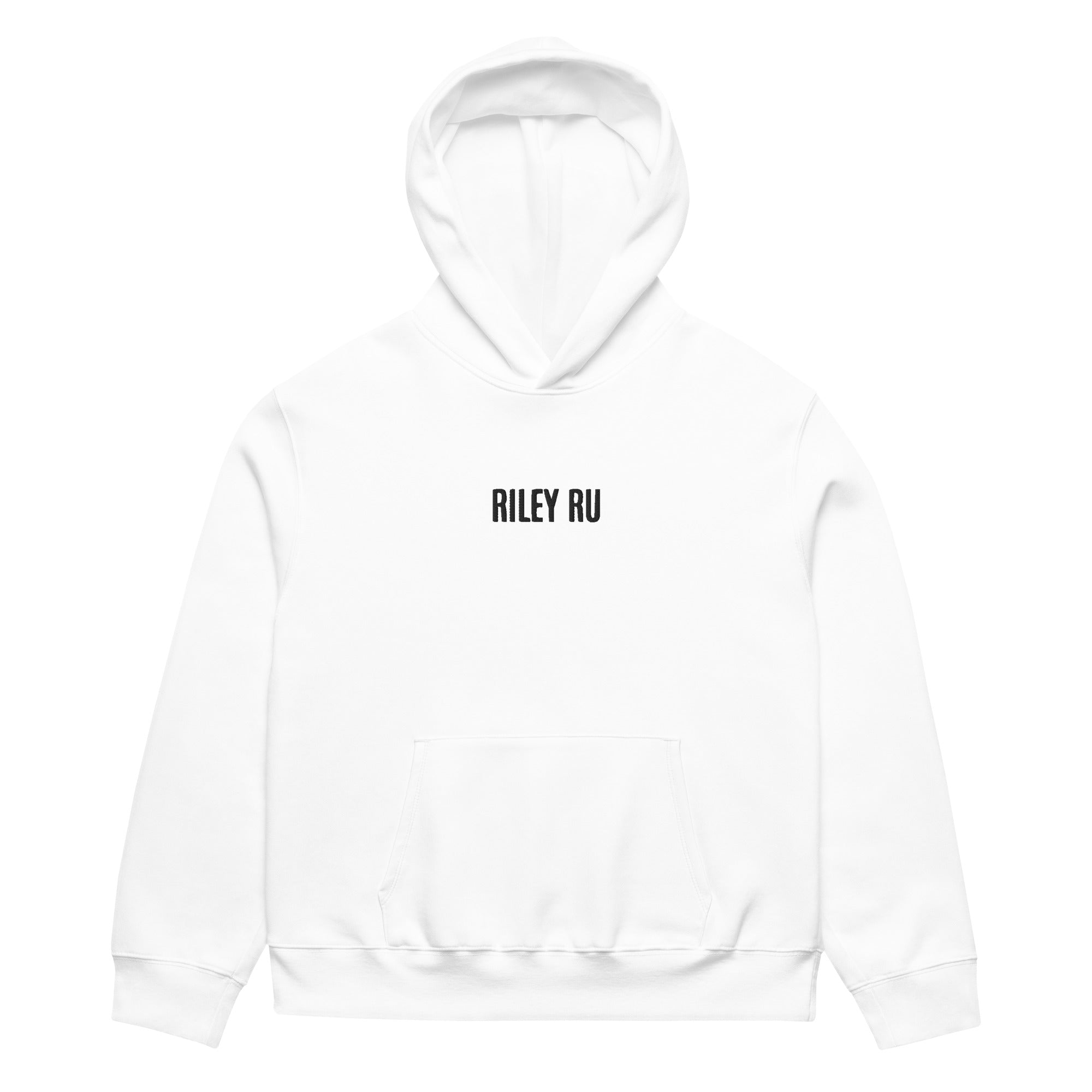 RILEY RU Embroidered Logo Oversized Heavyweight Hoodie