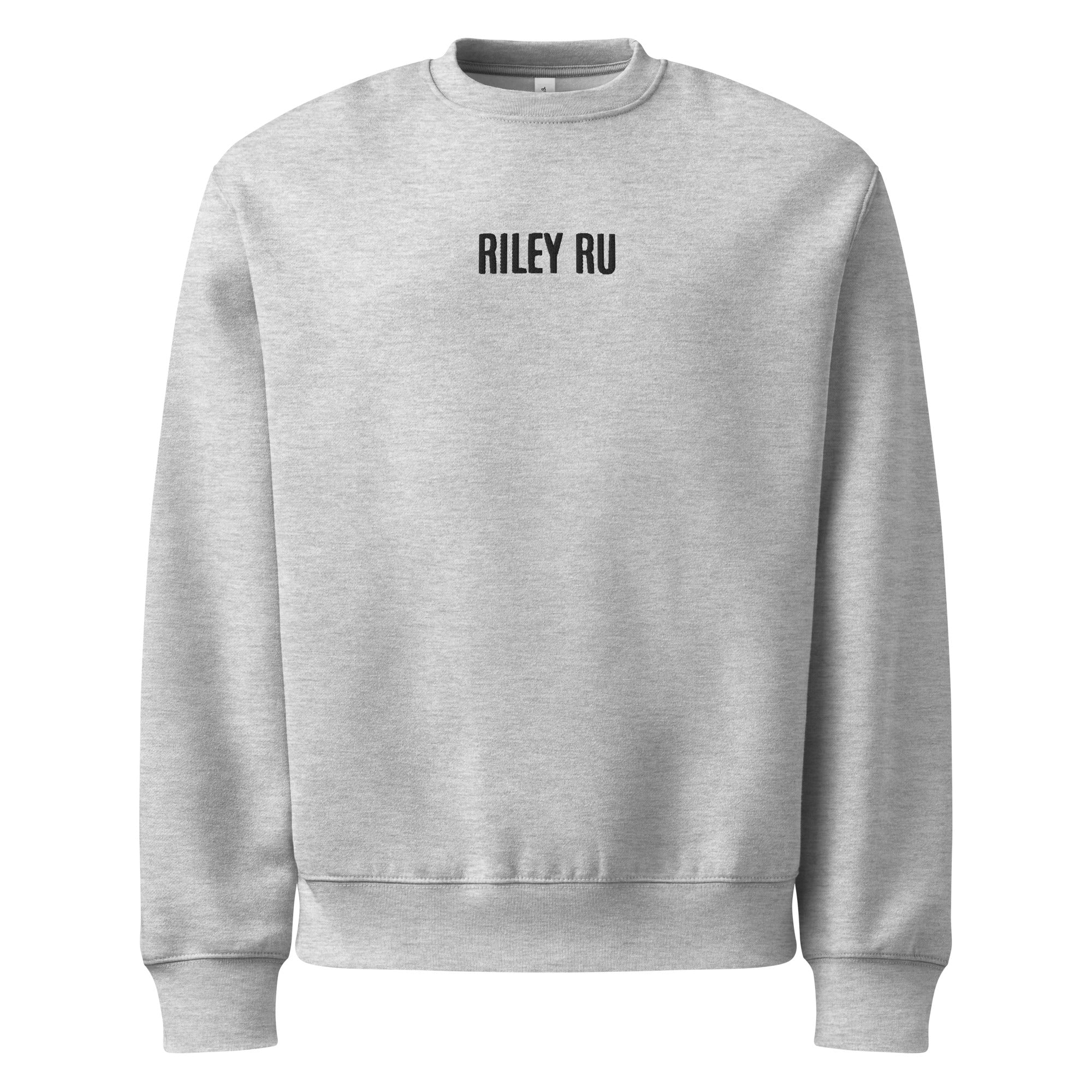 RILEY RU Embroidered Oversized Heavyweight Sweatshirt