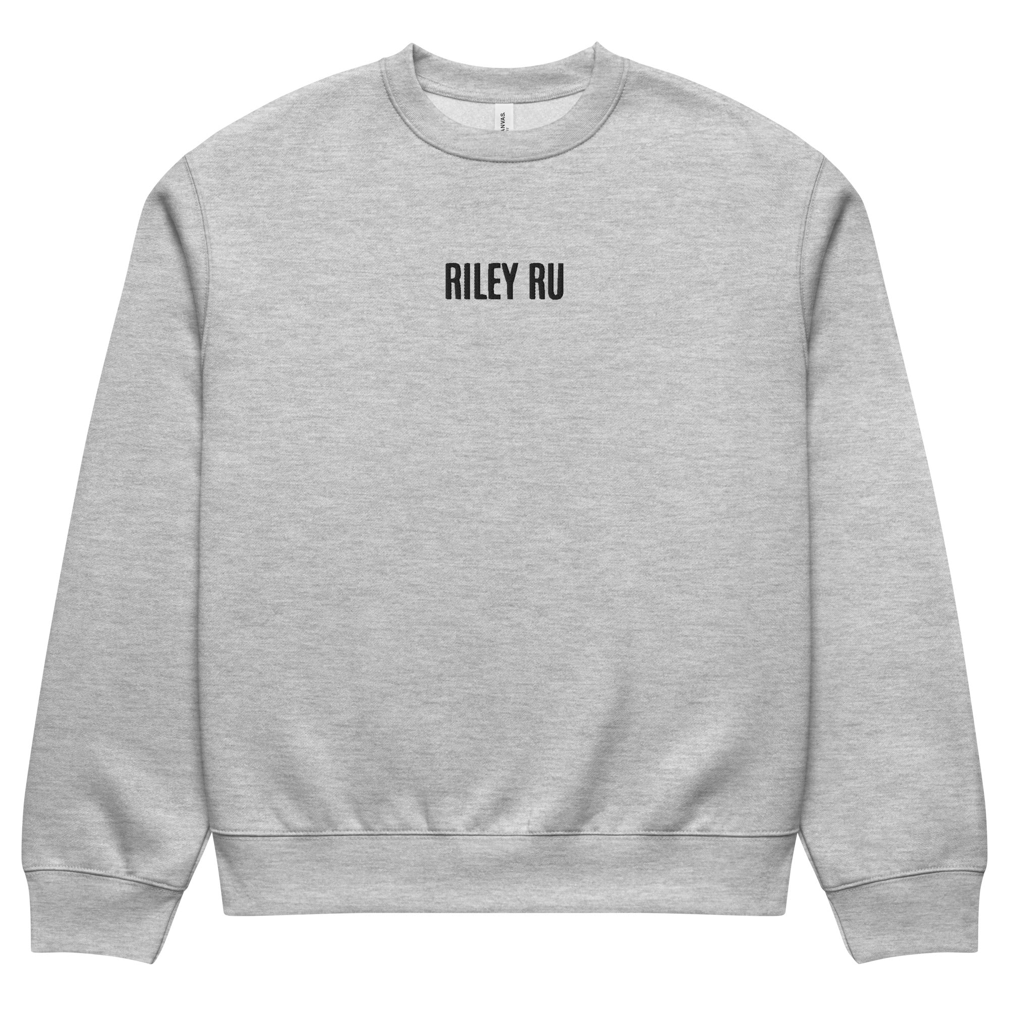 RILEY RU Embroidered Oversized Heavyweight Sweatshirt