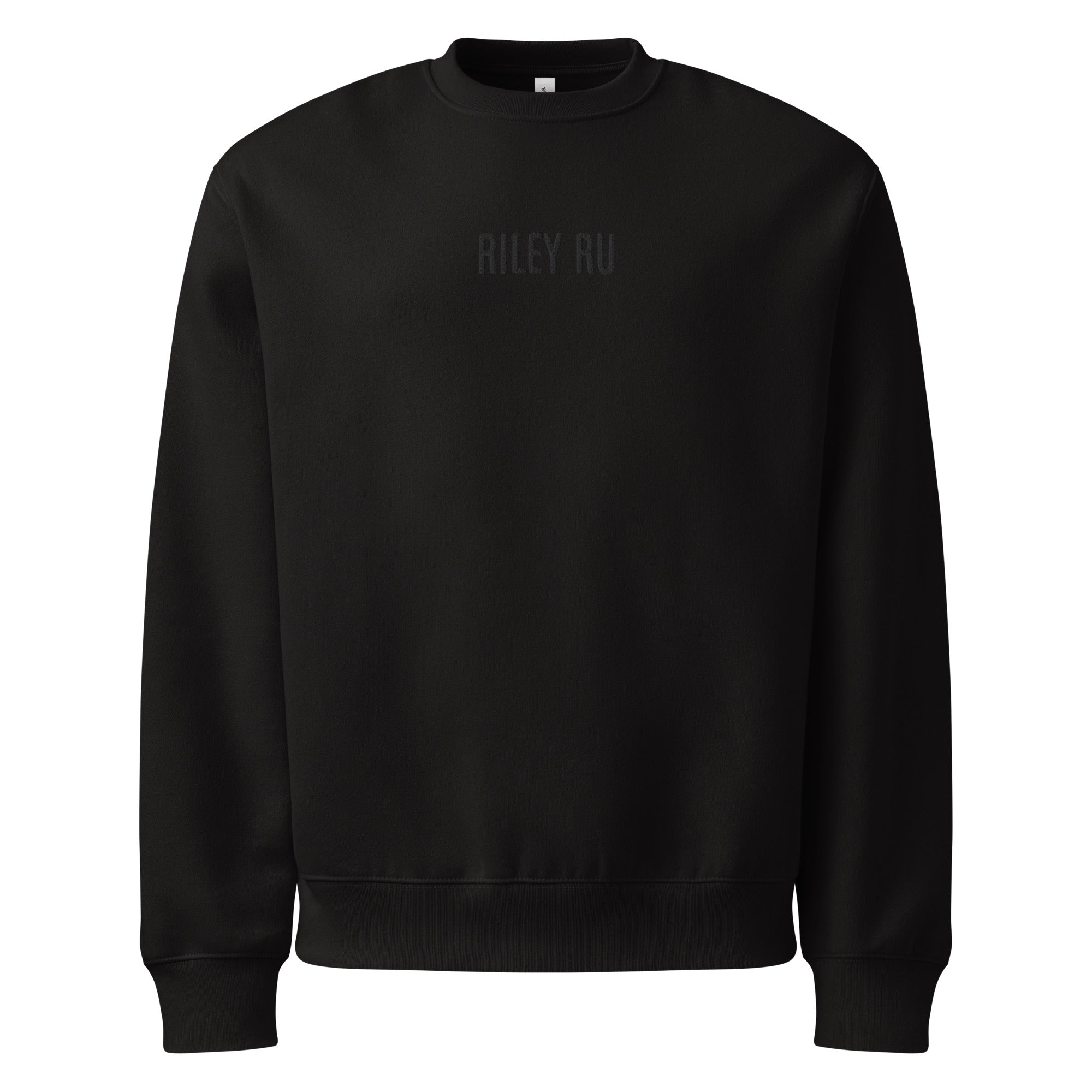 RILEY RU Embroidered Oversized Heavyweight Sweatshirt