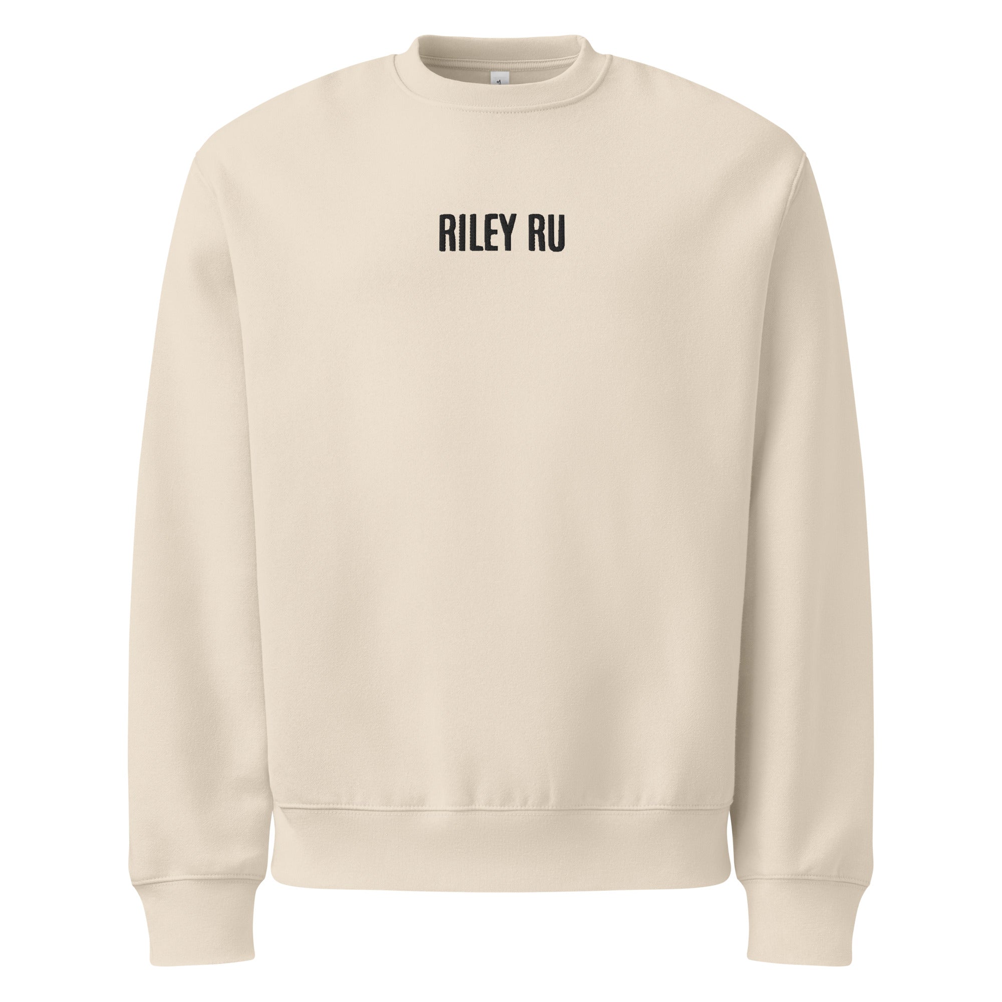 RILEY RU Embroidered Oversized Heavyweight Sweatshirt