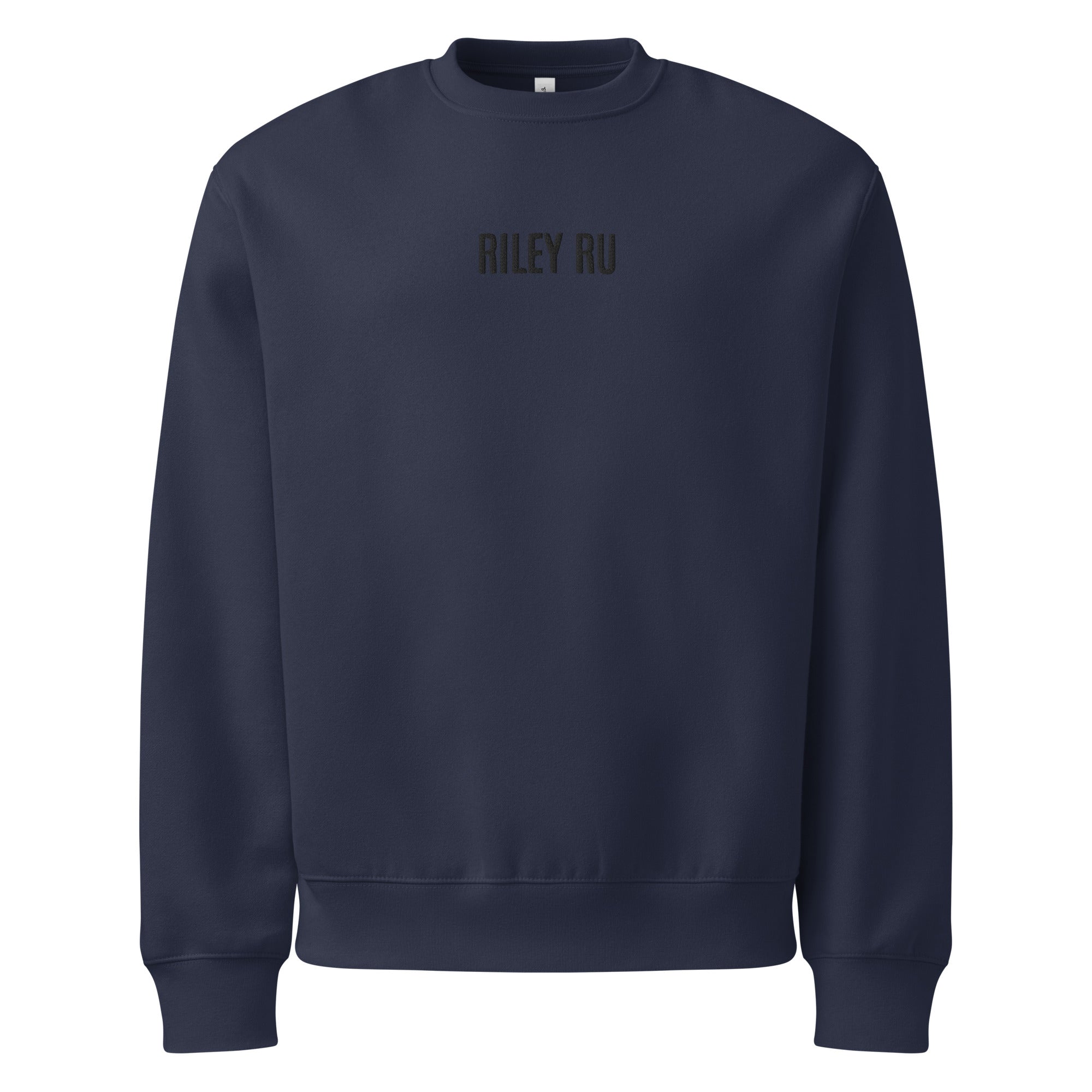 RILEY RU Embroidered Oversized Heavyweight Sweatshirt