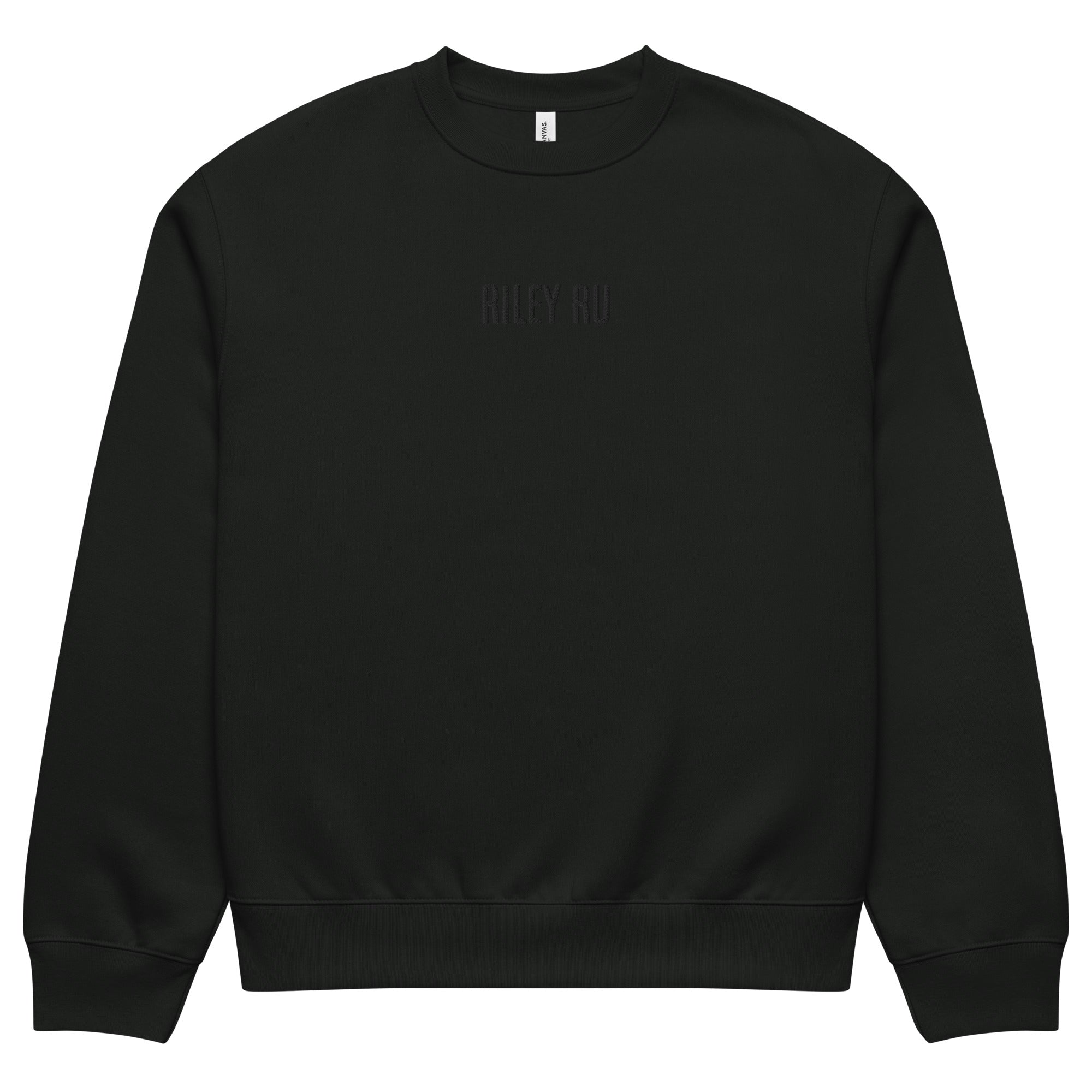 RILEY RU Embroidered Oversized Heavyweight Sweatshirt
