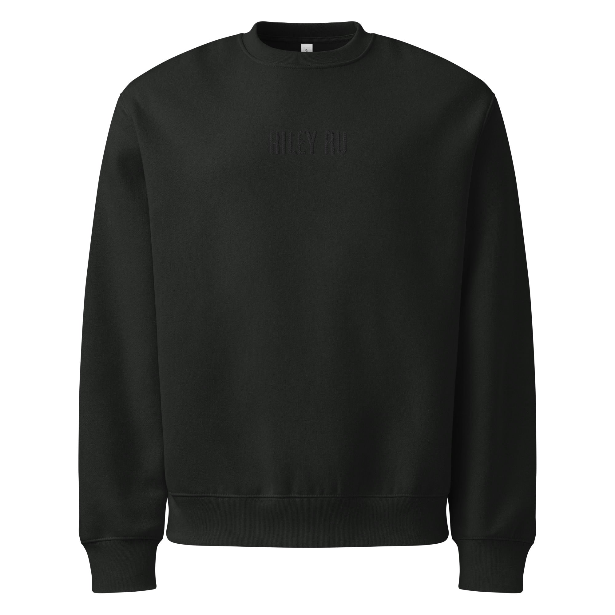 RILEY RU Embroidered Oversized Heavyweight Sweatshirt