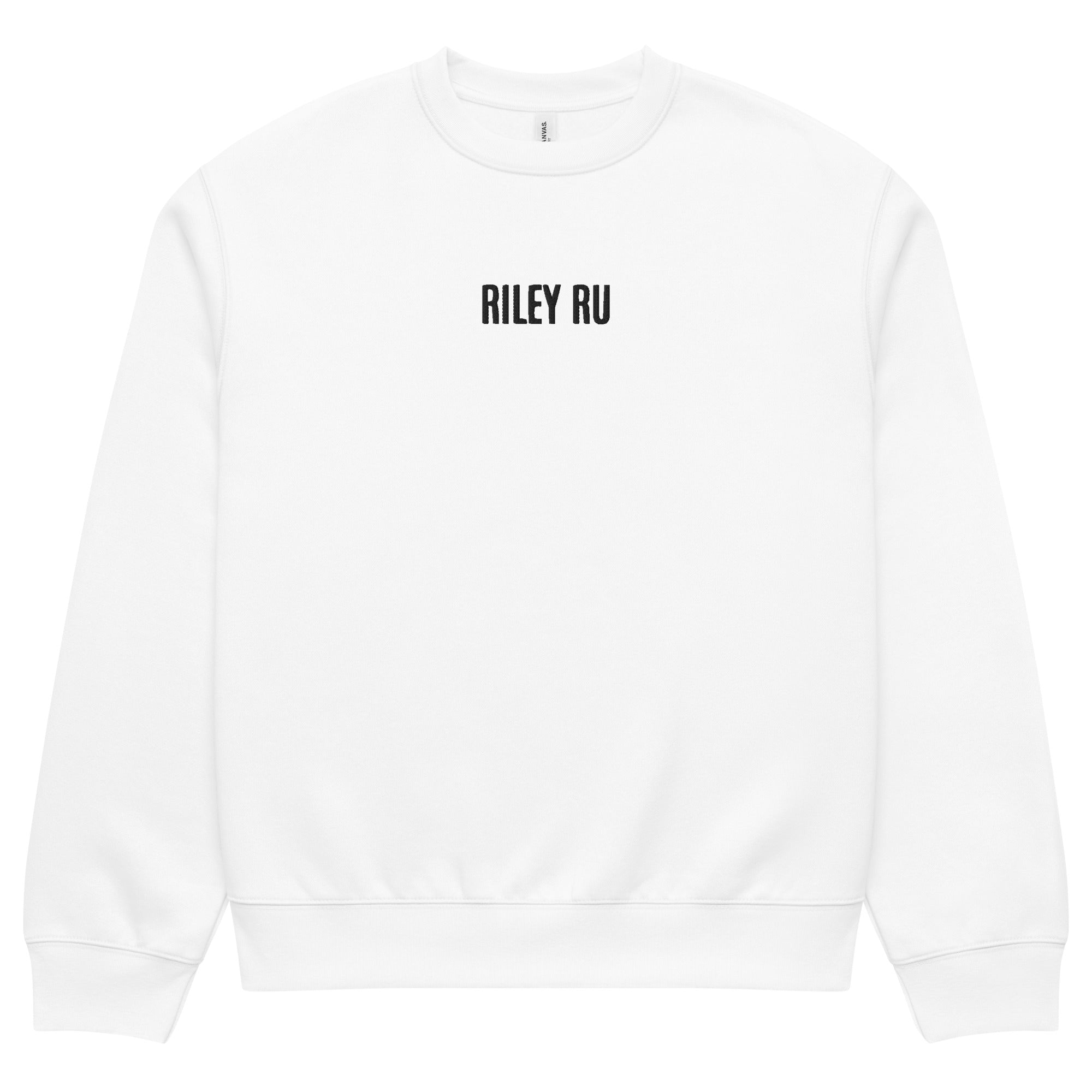 RILEY RU Embroidered Oversized Heavyweight Sweatshirt