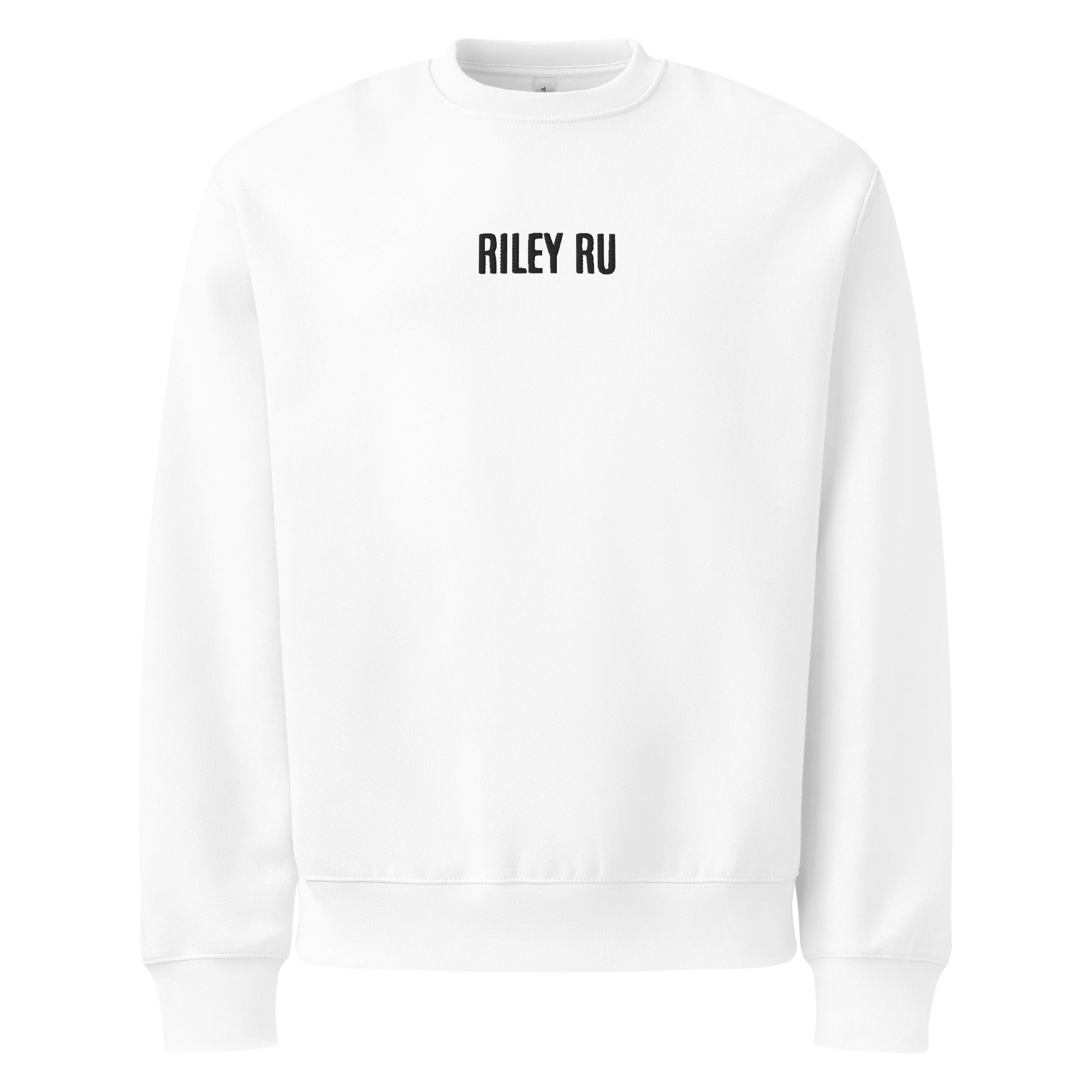 RILEY RU Embroidered Oversized Heavyweight Sweatshirt