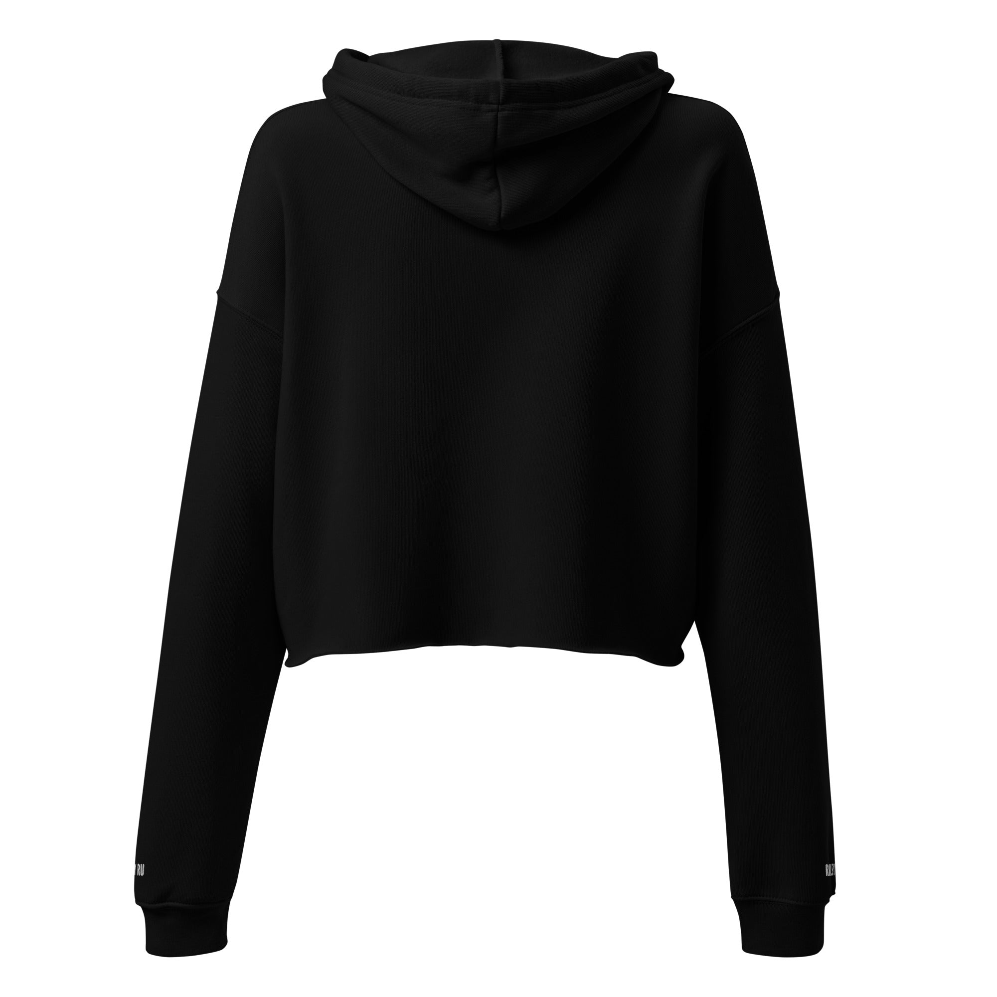 RILEY RU Embroidered Logo Cropped Hoodie Women's
