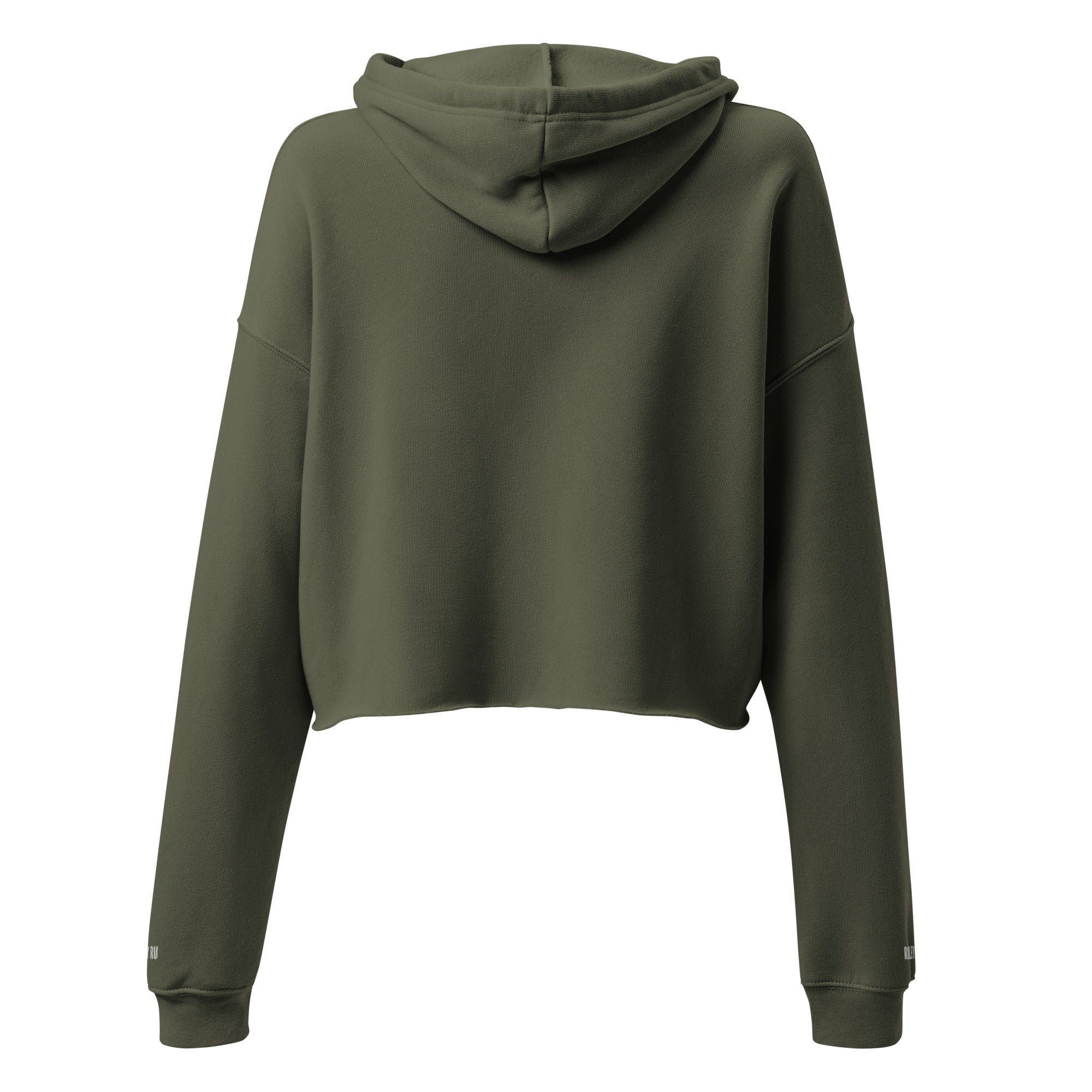 RILEY RU Embroidered Logo Cropped Hoodie Women's