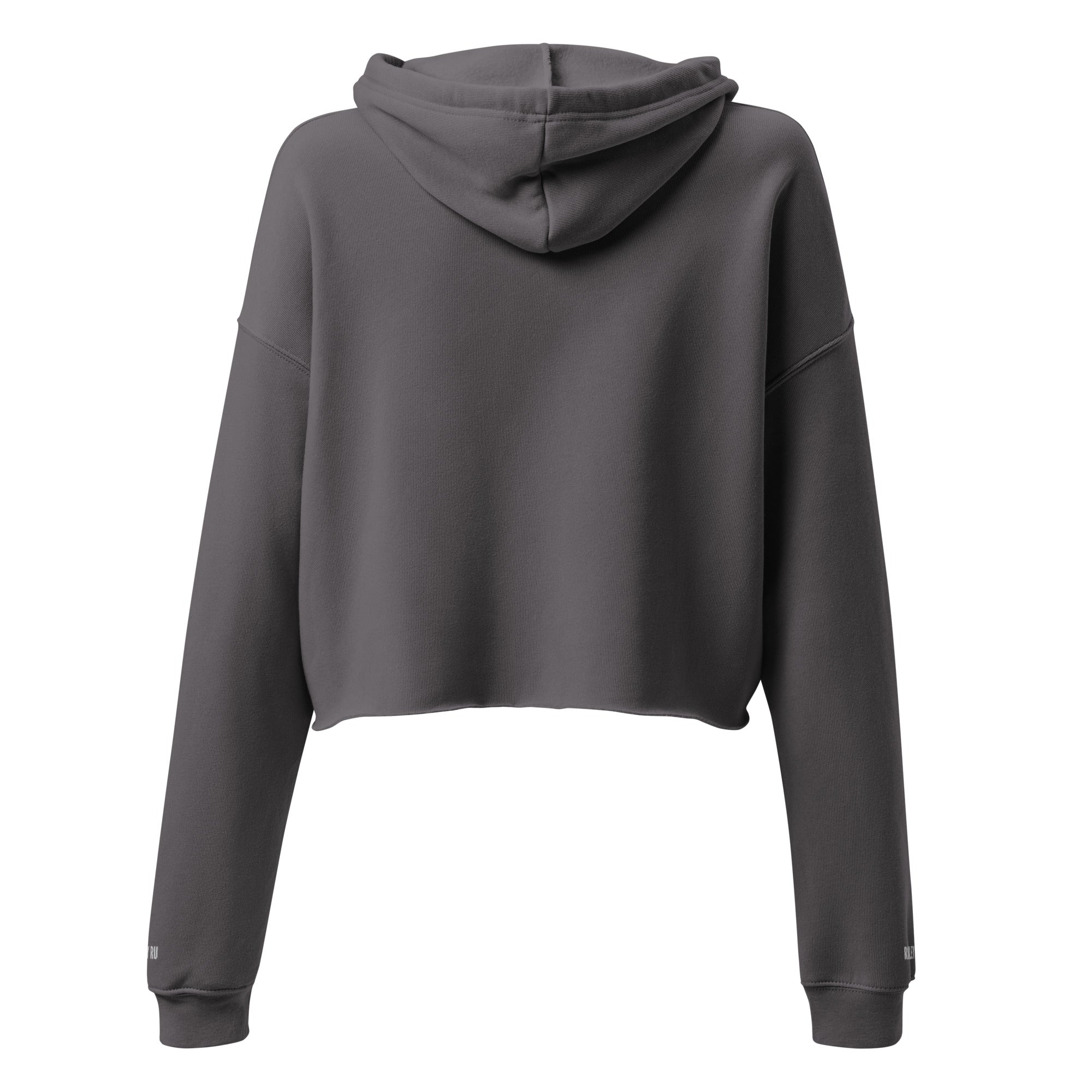 RILEY RU Embroidered Logo Cropped Hoodie Women's